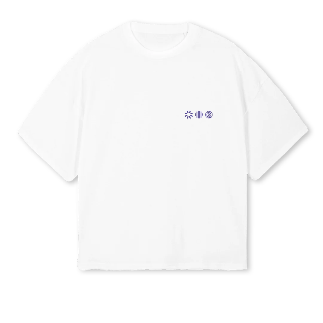 RNDTSHIRTXXL White Oversized Boxy Tee.