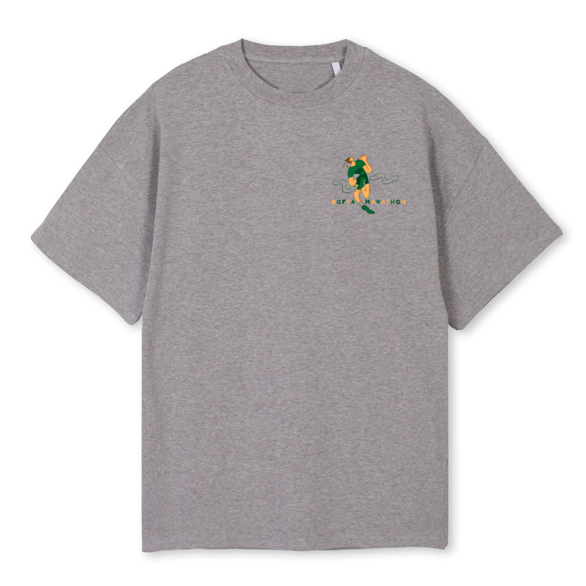 ROFFA_1 Grey Marl Oversized Tee.