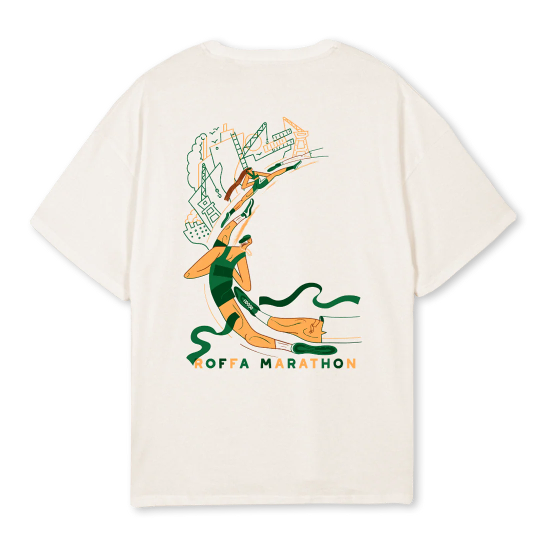 ROFFA_2 Vintage White Oversized Tee. - Image 2