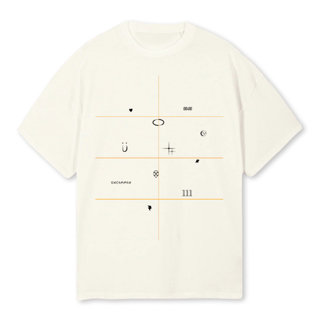 ROGERS SHIRT L ROOM Cream Oversized Tee.