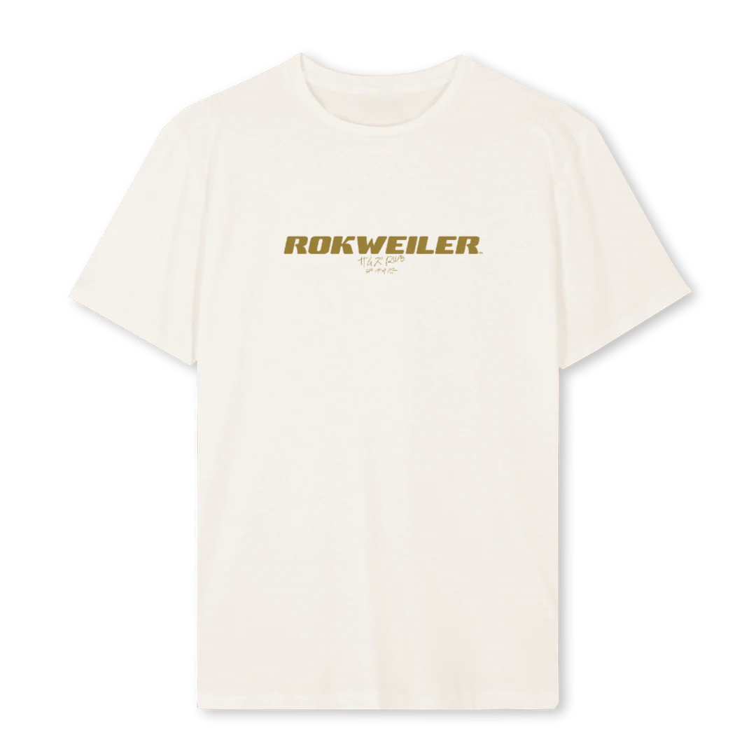 ROKWEILERLOGOTEE Vintage White Regular Tee.
