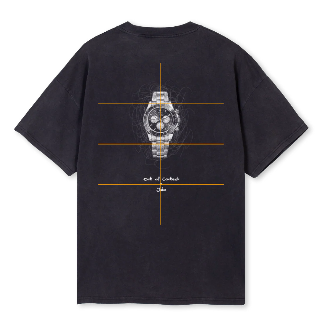 ROLEXBACKWP Vintage Black Oversized Tee. - Image 2