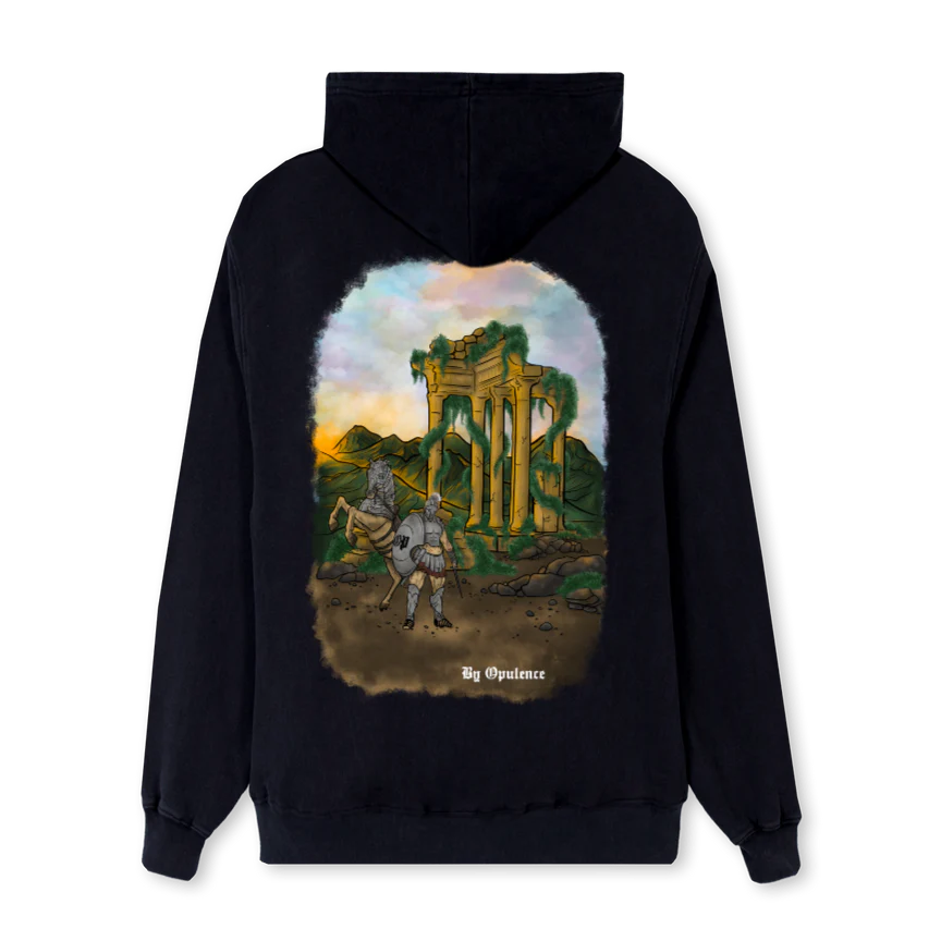 ROMANREGHOODIE Black Regular Hoodie. - Image 2