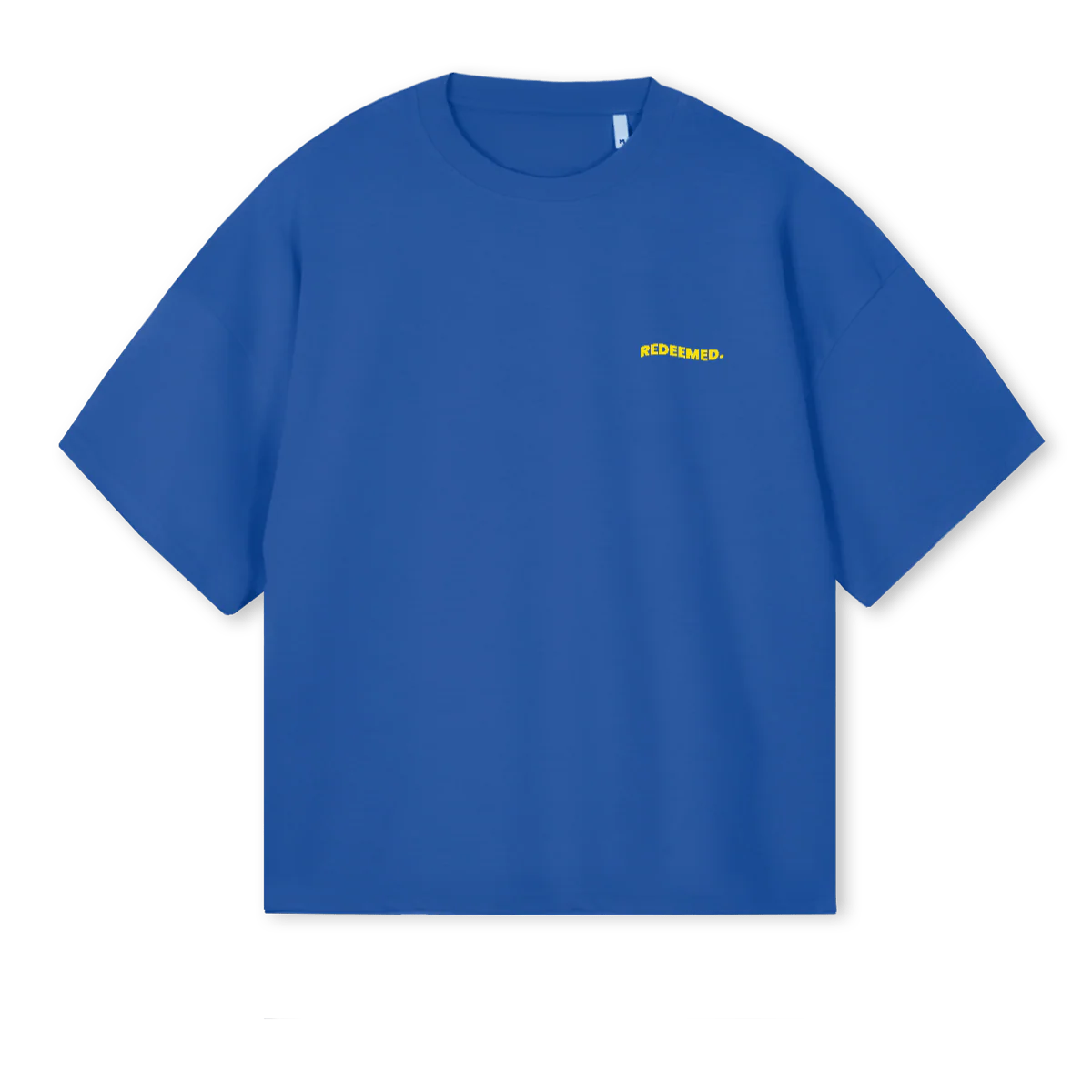ROMANSONESIXTEEN Cobalt Blue Oversized Boxy Tee.