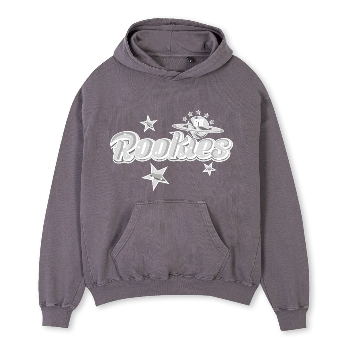 ROOKIESEASON Pigment grey Oversized Hoodie.