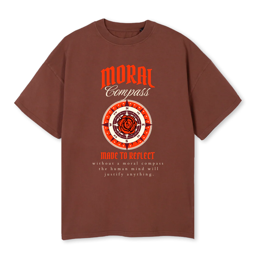 ROSEPEDAL Vintage Brown Oversized Tee.