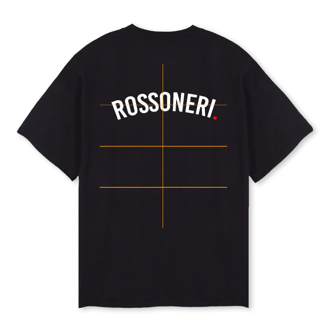 ROSSONERIUNOO Black Oversized Tee. - Image 2
