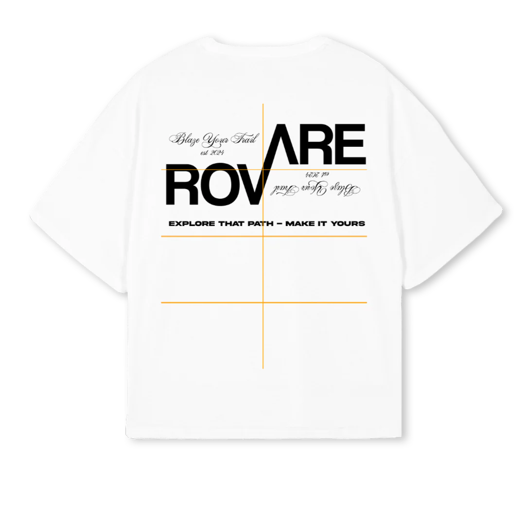 ROVARE White Oversized Boxy Tee. - Image 2