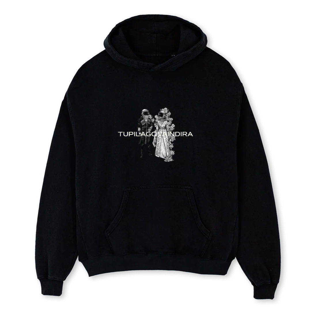 RR Black Oversized Hoodie.