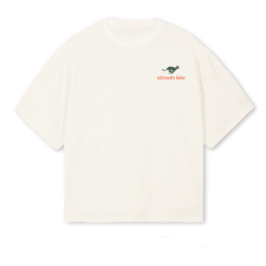 RUBEN  Vintage White Oversized Boxy Tee.