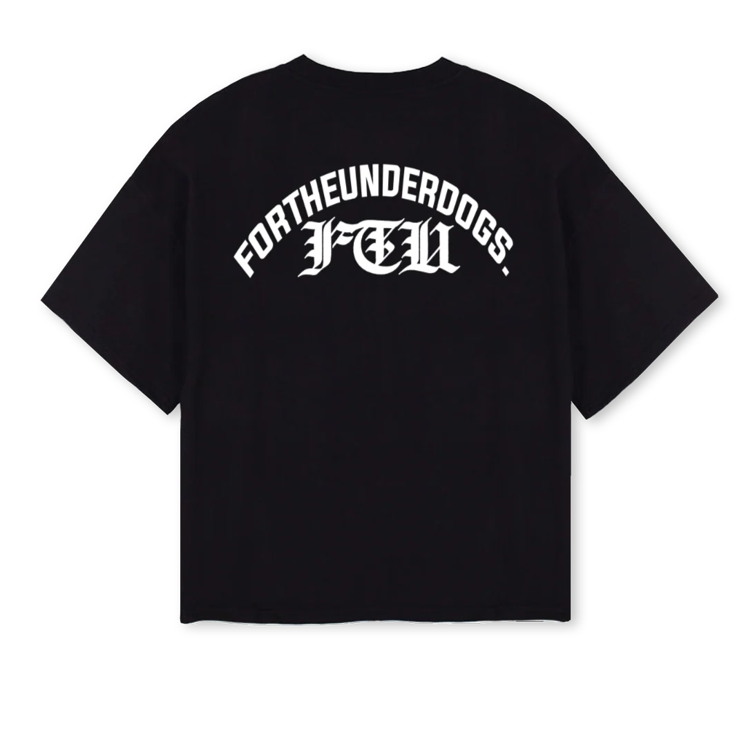 RUCKUSFTUTEE Black Oversized Boxy Tee. - Image 2
