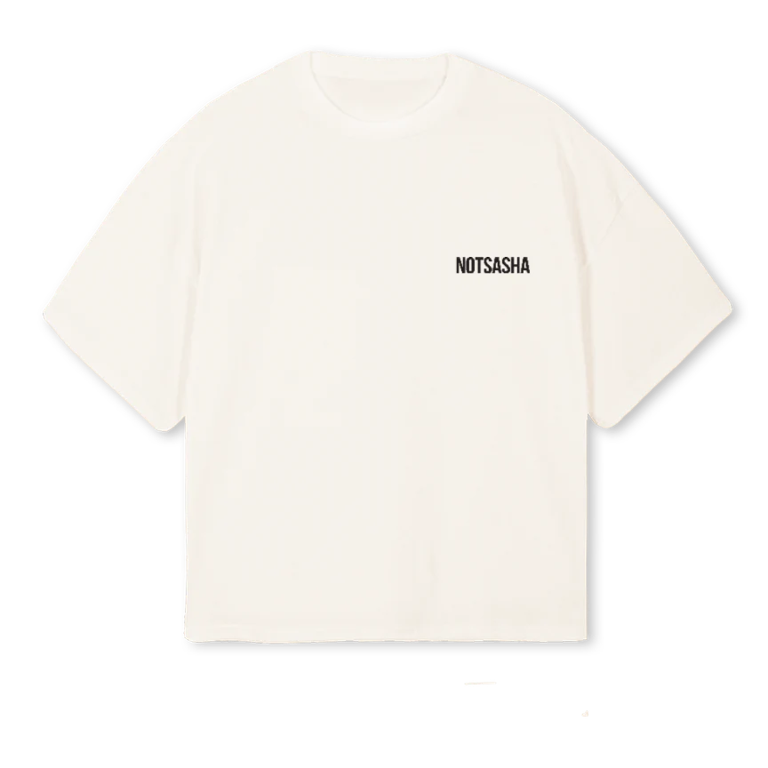 RUKIPARTYWHITE Vintage White Oversized Boxy Tee.