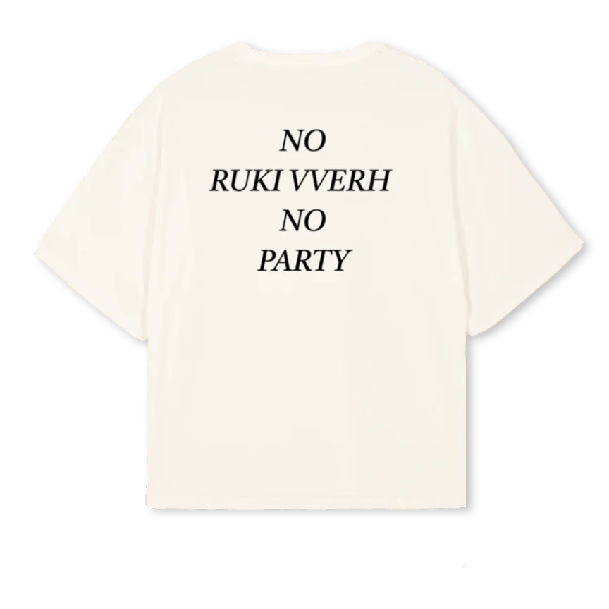 RUKIPARTYWHITE Vintage White Oversized Boxy Tee. - Image 2