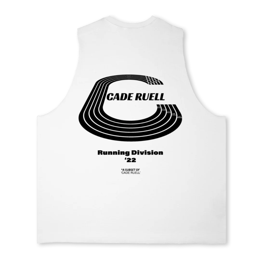 RUNNING DIVISION BLK Bright white Oversized Vest. - Image 2