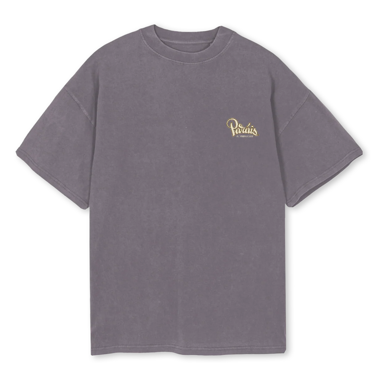 RUNNINGTEE Pigment Grey Oversized Tee.