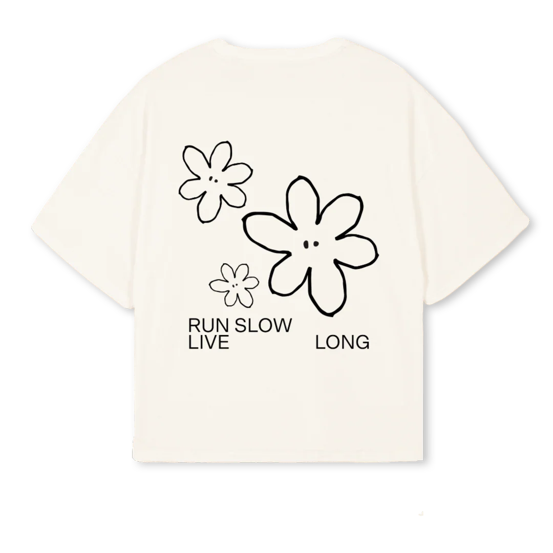 RUNSHIRT Vintage White Oversized Boxy Tee. - Image 2