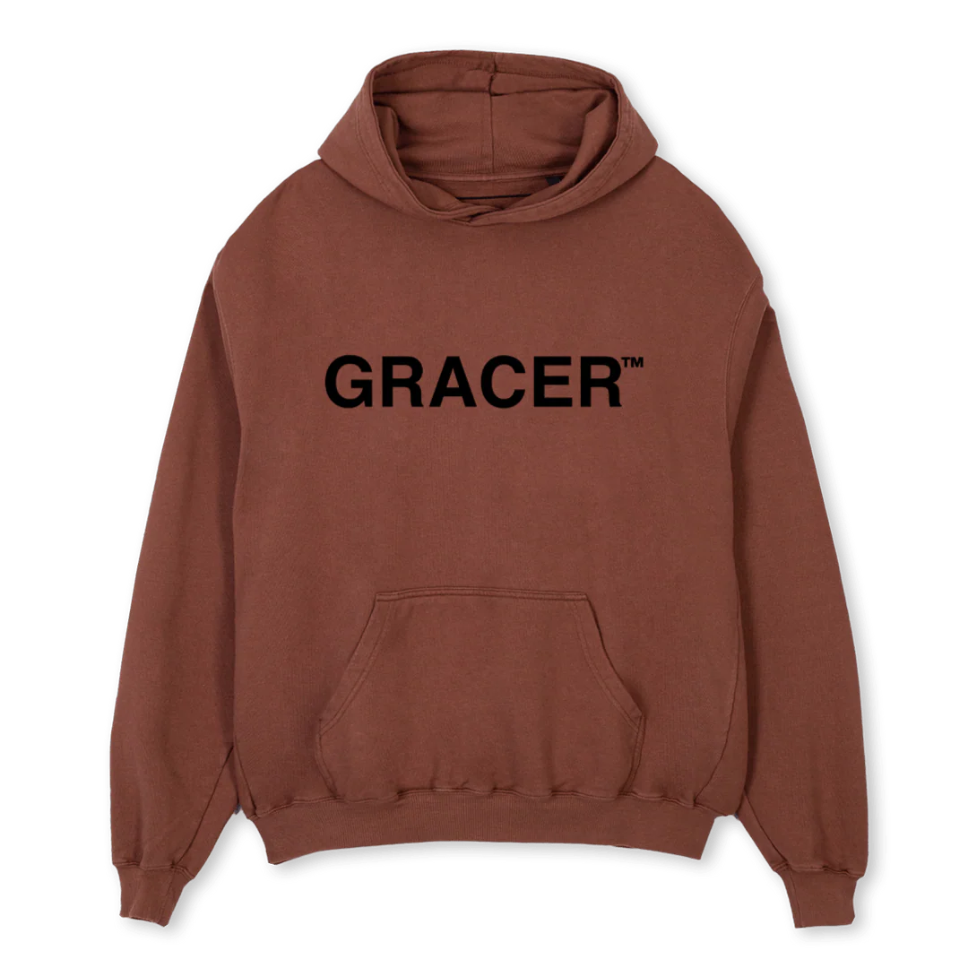 RUSKEA HUPPARI Vintage Brown Oversized Hoodie.