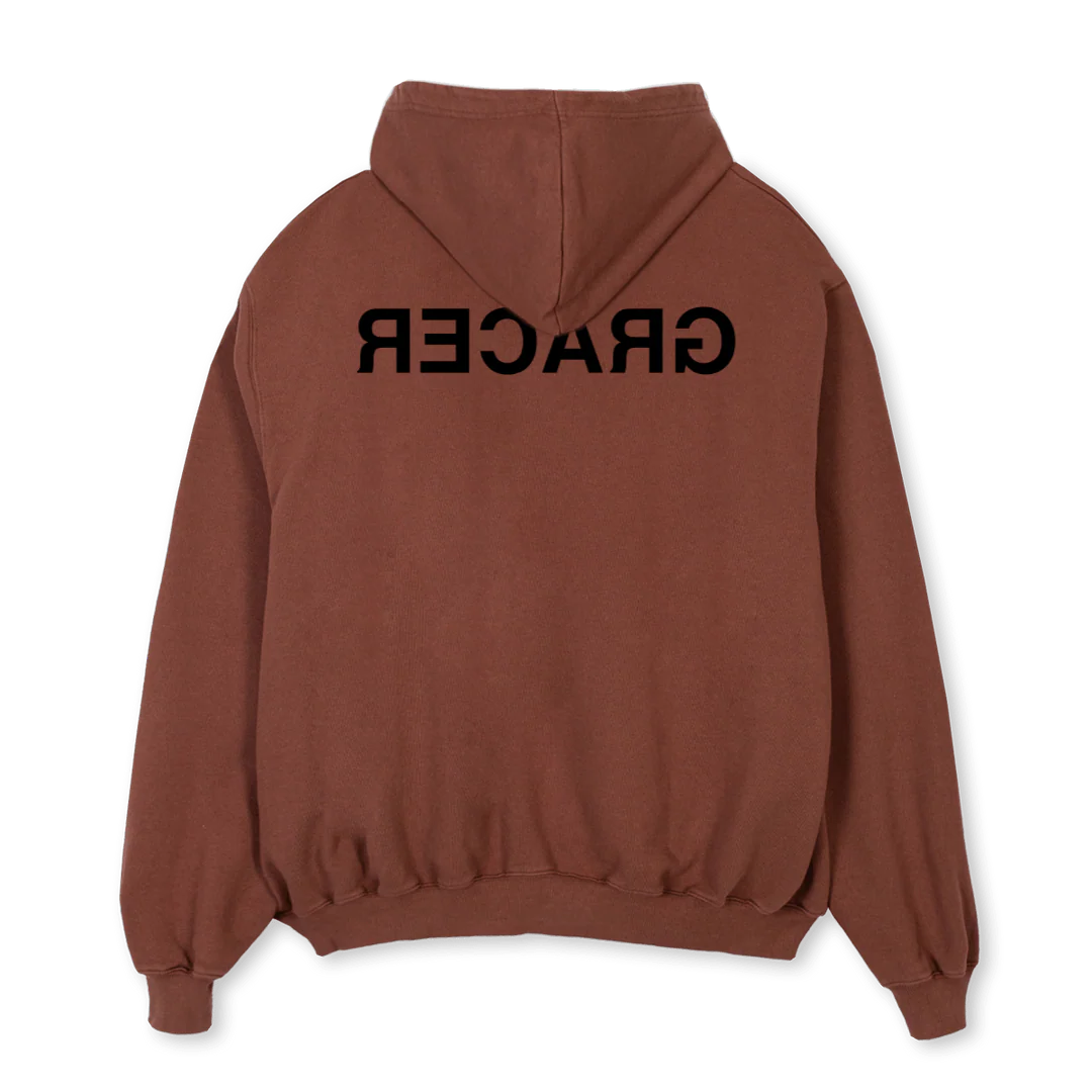 RUSKEA HUPPARI Vintage Brown Oversized Hoodie. - Image 2