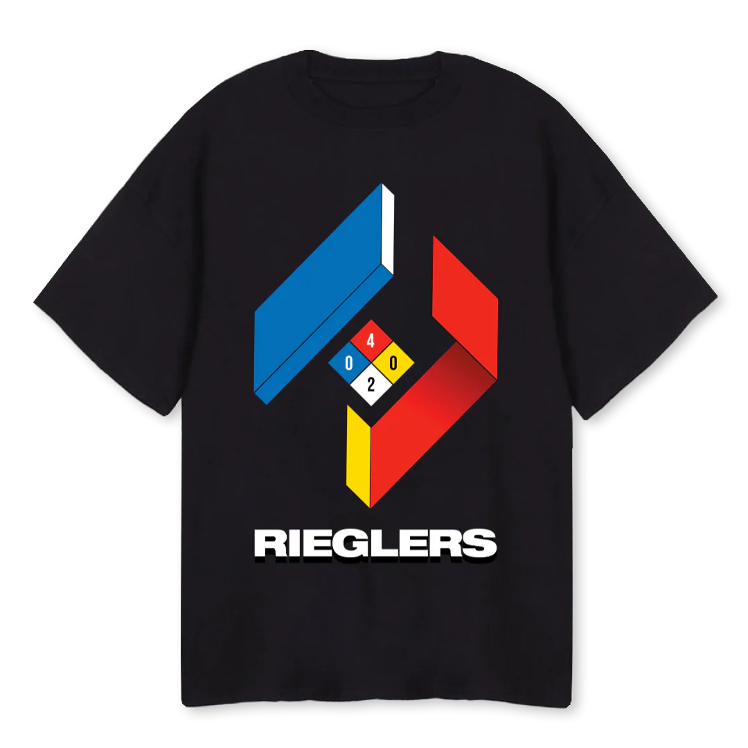 RVRCUBETWO Black Oversized Tee.