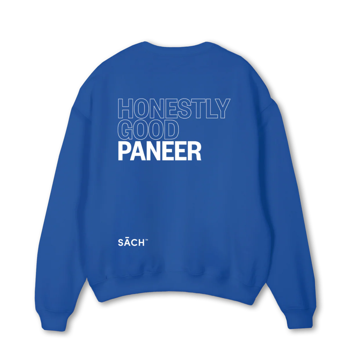 SACH HONEST Cobalt Blue Oversized Crewneck Sweater. - Image 2