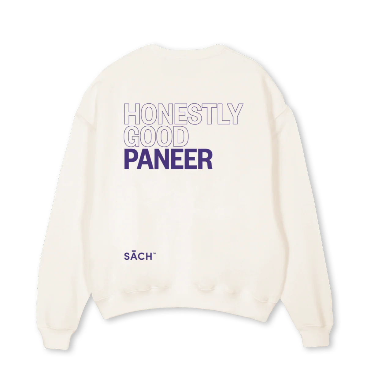 SACH HONESTB Vintage White Oversized Crewneck Sweater. - Image 2