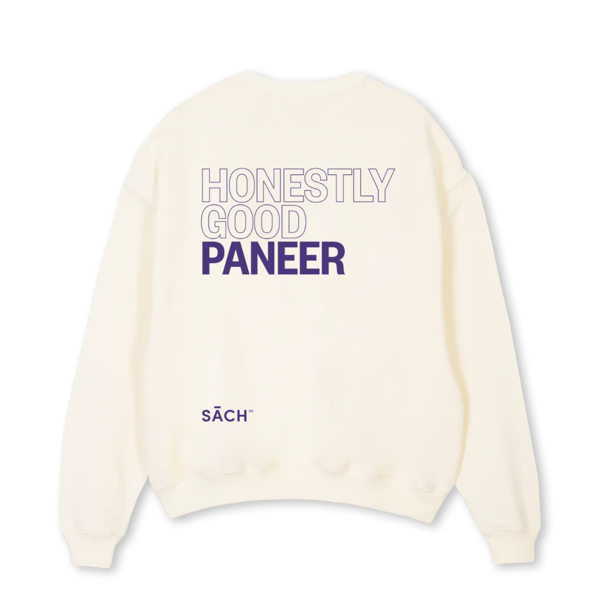 SACHCREAM Cream Oversized Crewneck Sweater. - Image 2