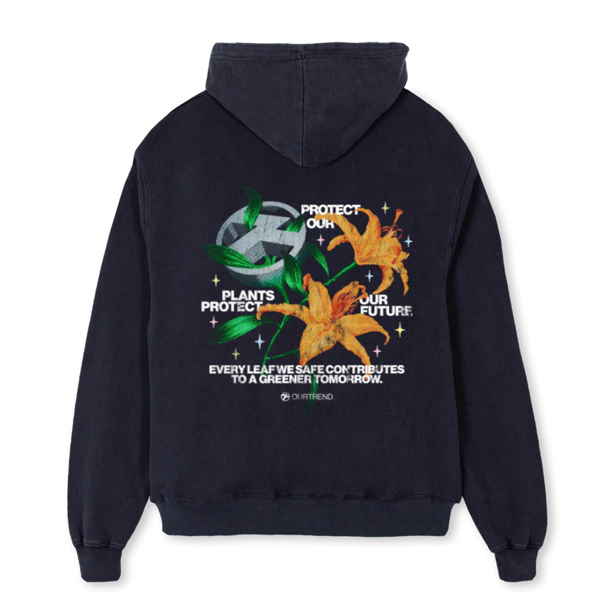 SAFE Vintage Black Oversized Hoodie. - Image 2