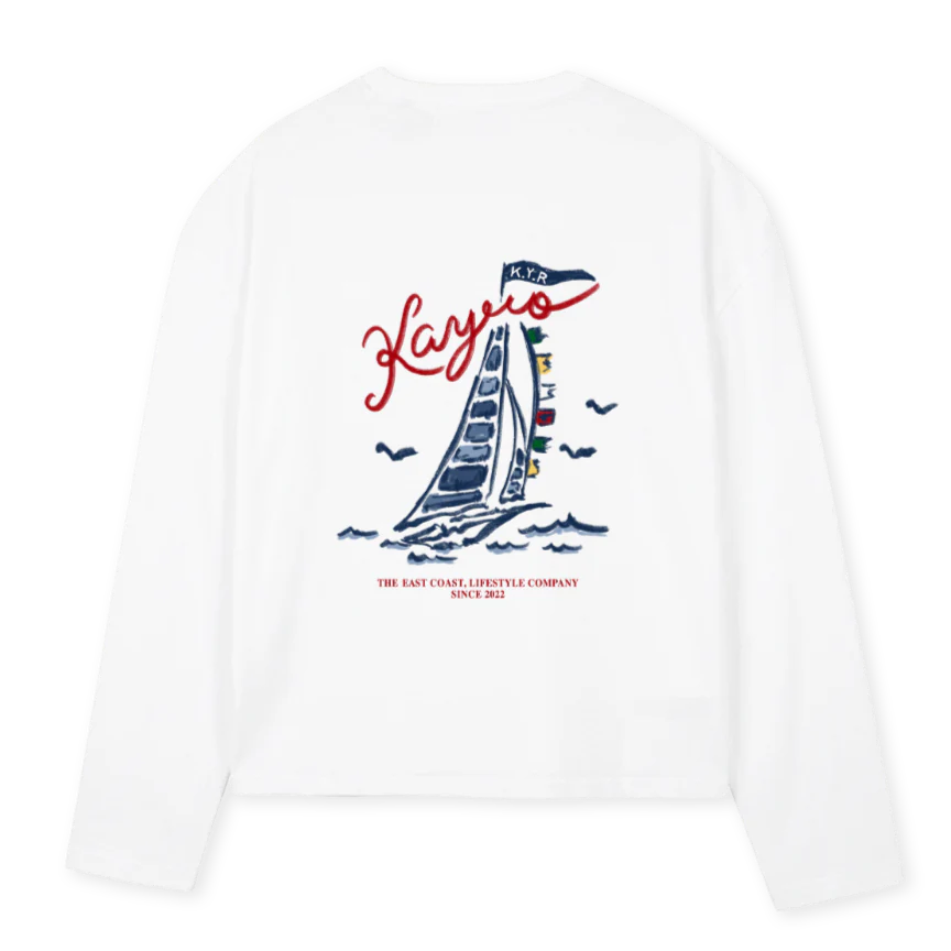 SAILKSSHIRT White Oversized Boxy LS Tee. - Image 2