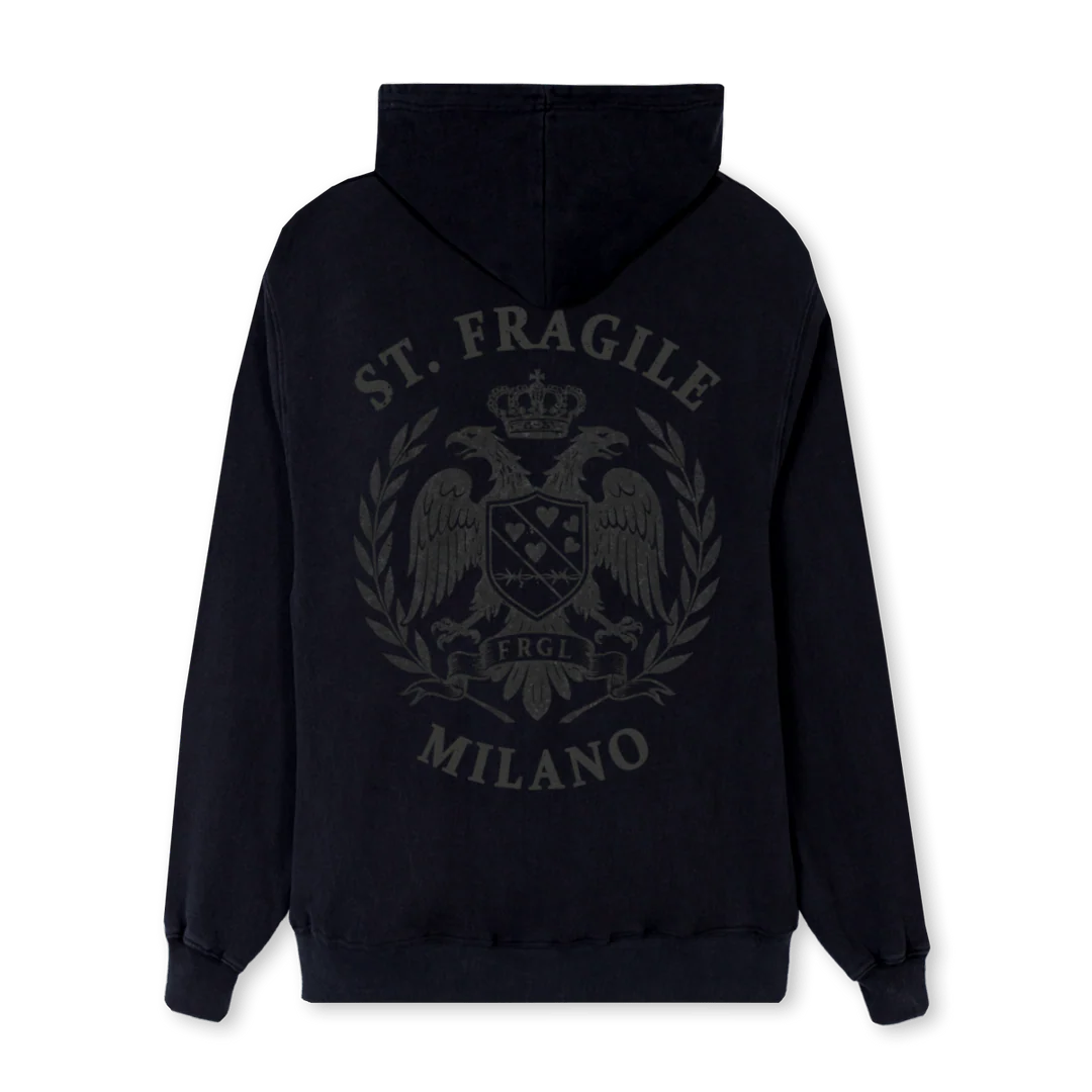 SAINT FR HD Black Regular Hoodie. - Image 2