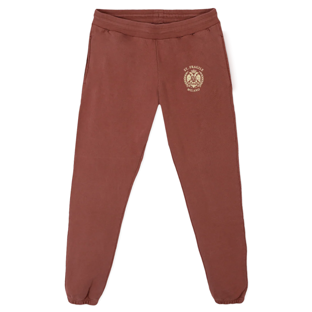 SAINT FRA PA Vintage Brown Relaxed Sweatpants.