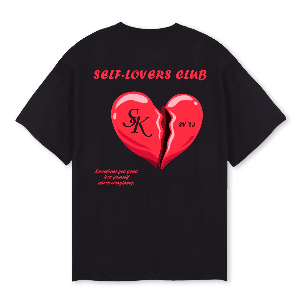 SAINT VALENTINE SK T Black Oversized Tee. - Image 2