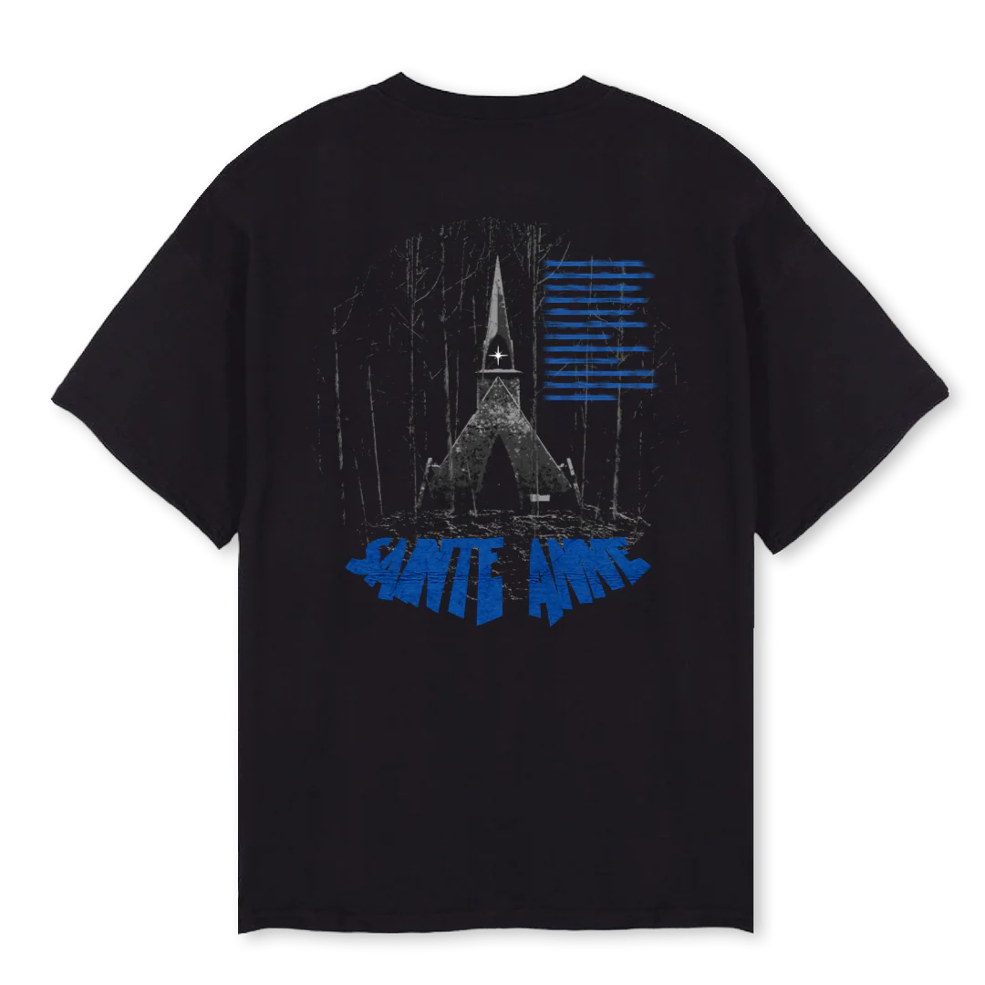 SAINTEANNE Black Oversized Tee. - Image 2