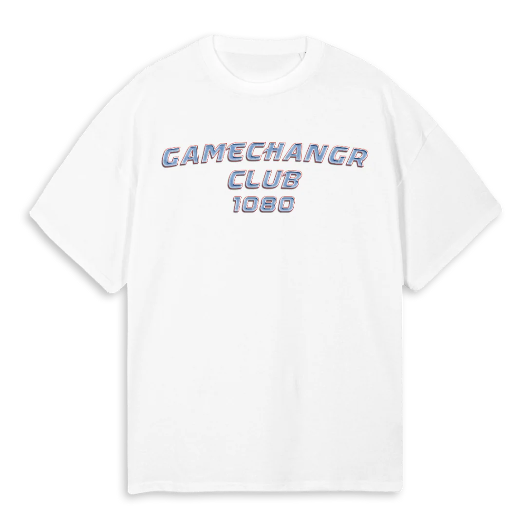 SAINTLOUIS White Oversized Tee.