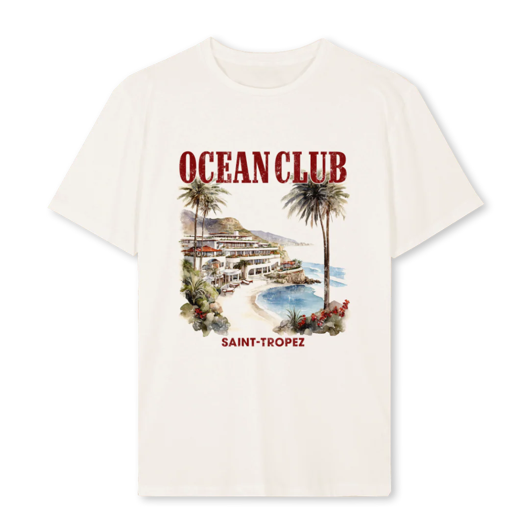 SAINTTROPEZBABY Vintage White Regular Tee.