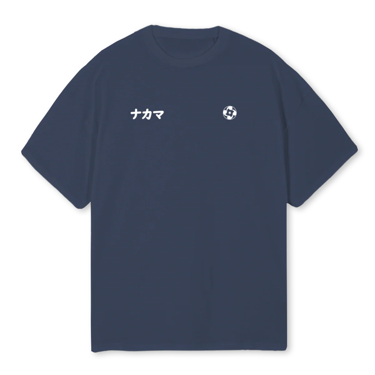 SAKURATIGER Navy Blue Oversized Tee.