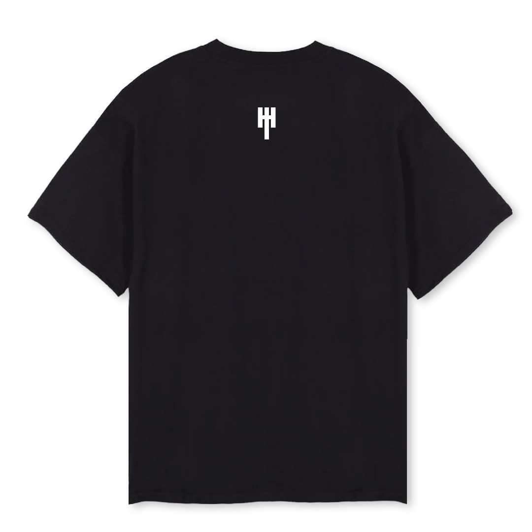 SALARY PURPLELOGO Black Oversized Tee. - Image 2