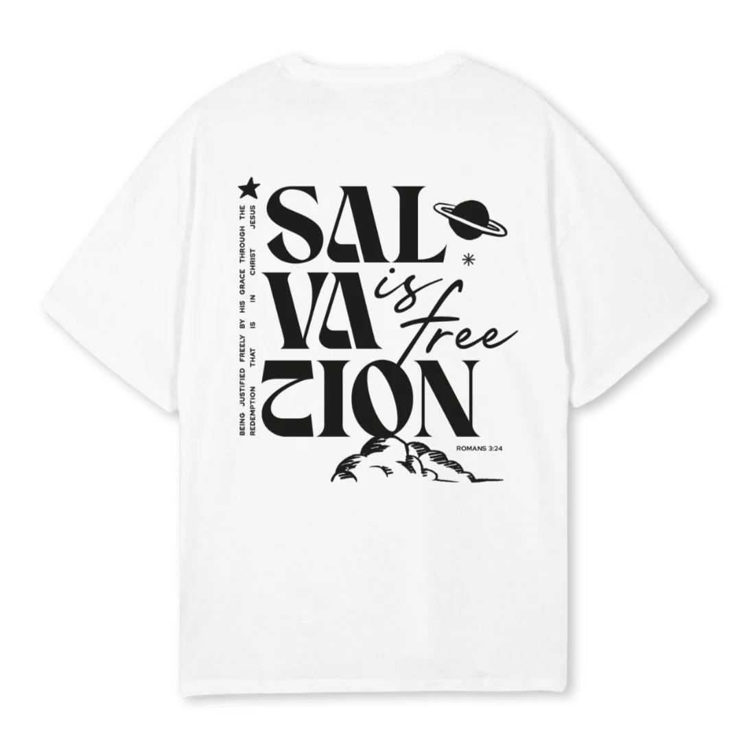 SALAVATIONTSHIRTWHIT White Oversized Tee. - Image 2