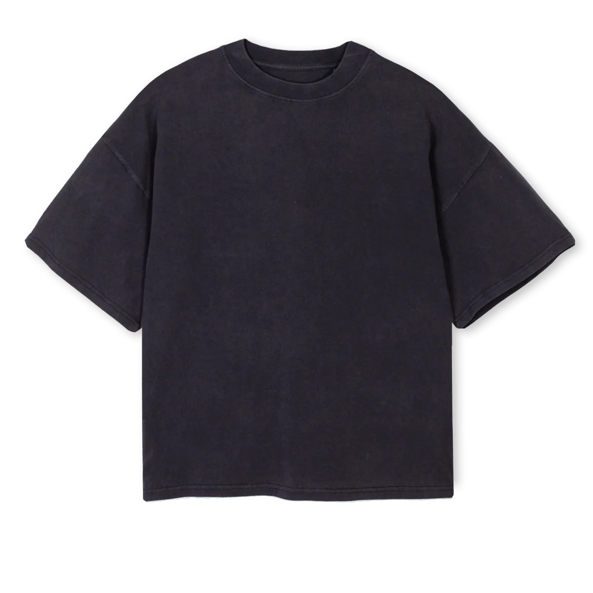 SALONONE Vintage Black Oversized Boxy Tee.