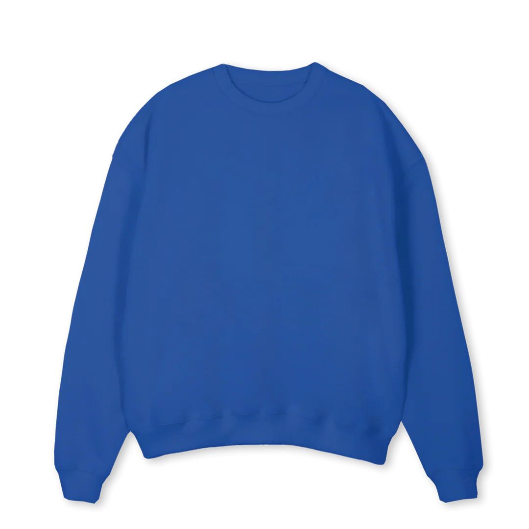 SALWCB Cobalt Blue Oversized Crewneck Sweater.