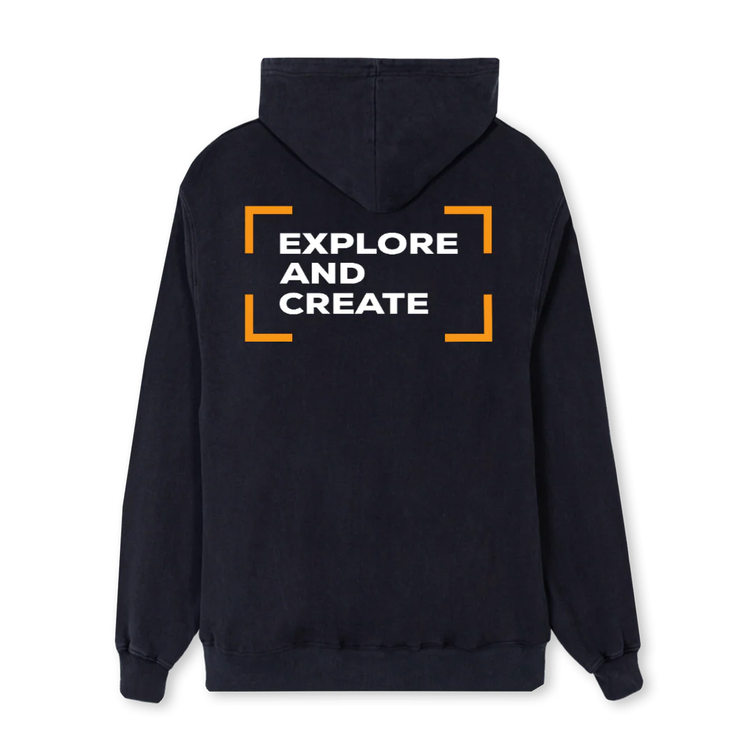 SAMHODAPUB Vintage Black Regular Hoodie. - Image 2
