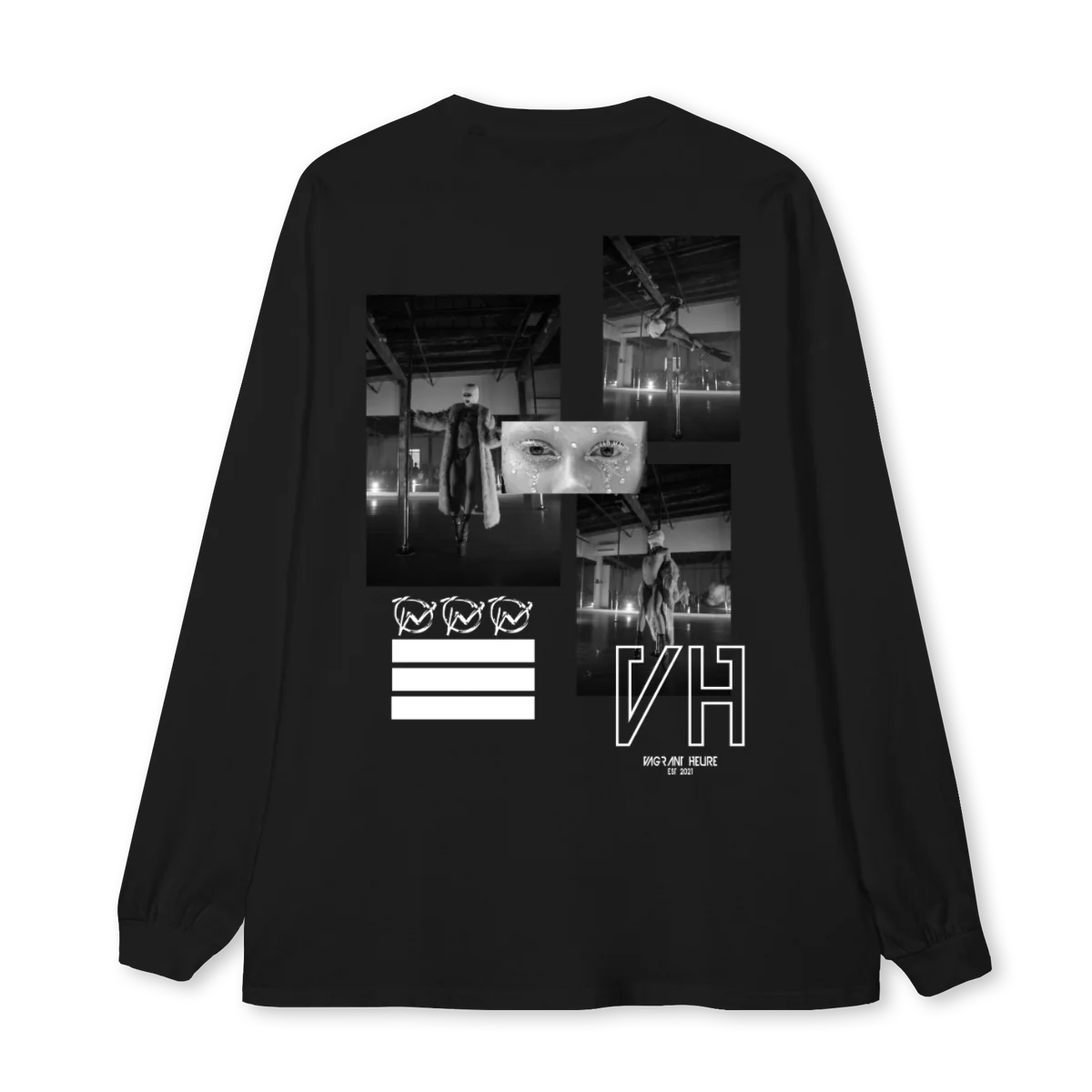 SAMMIEFEATURE Black Oversized LS Tee. - Image 2
