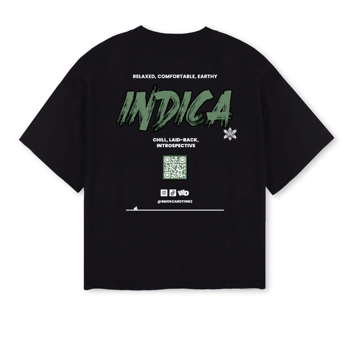 SAMOKETINGZ Black Oversized Boxy Tee. - Image 2