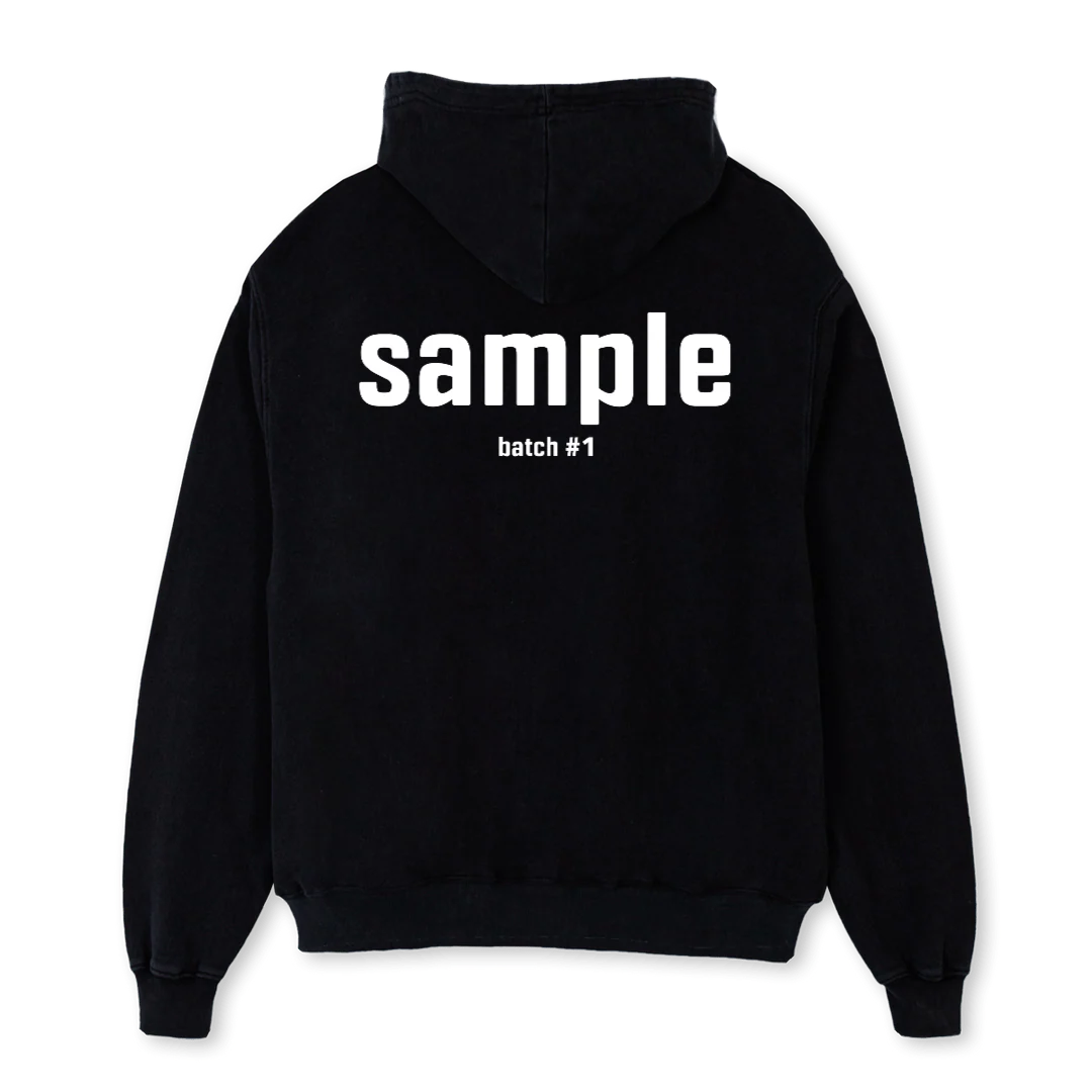 SAMP Black Oversized Hoodie. - Image 2