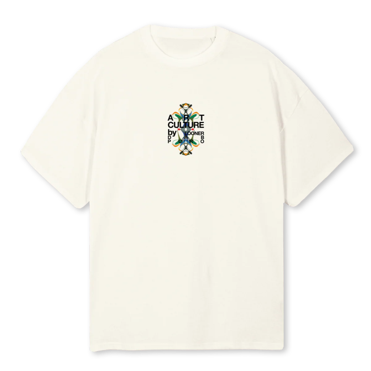SAMPLE CREAM FRONT Cream Oversized Tee.