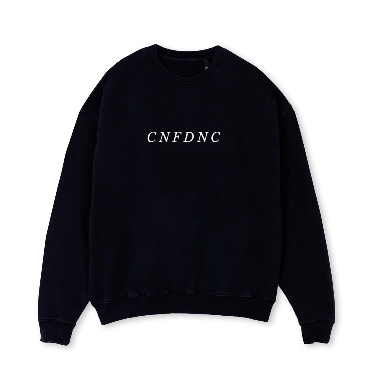 SAMPLEGYMWEAR Black Oversized Crewneck Sweater.