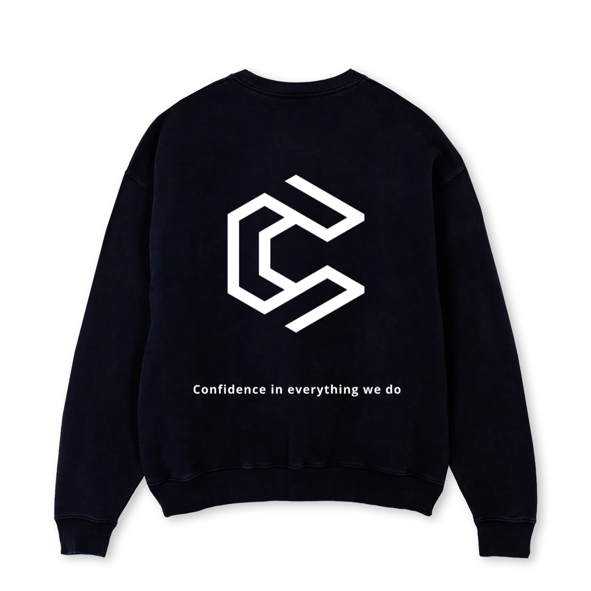 SAMPLEGYMWEAR Black Oversized Crewneck Sweater. - Image 2