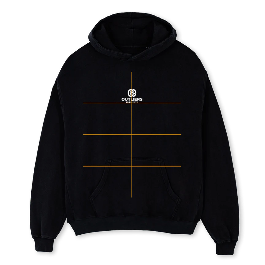 SAMPLEHOODIEBL Black Oversized Hoodie.