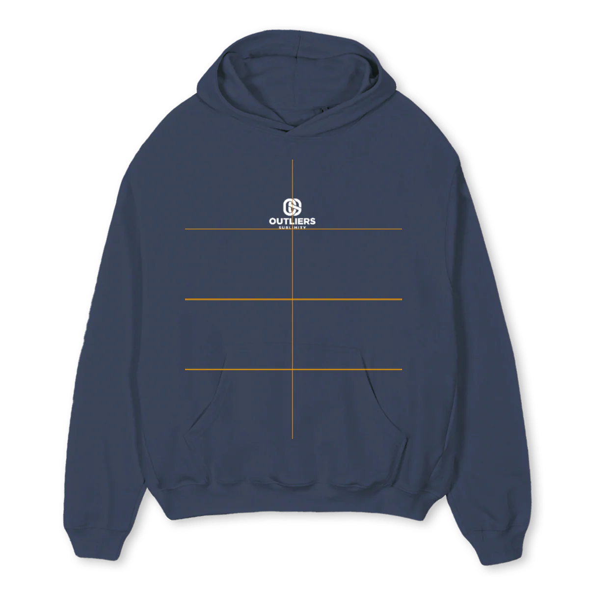 SAMPLEHOODIENB Navy Blue Oversized Hoodie.