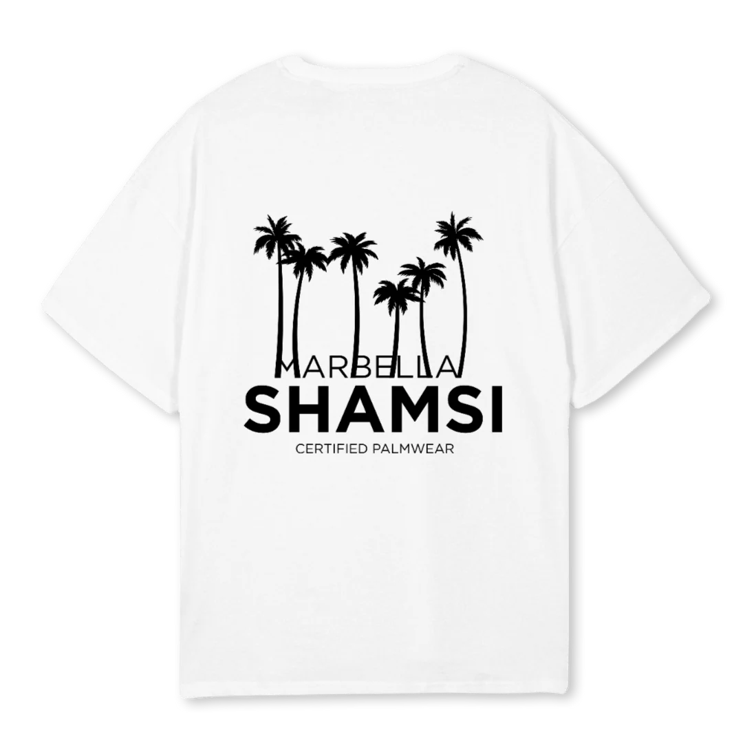 SAMPLEPALMS White Oversized Tee. - Image 2