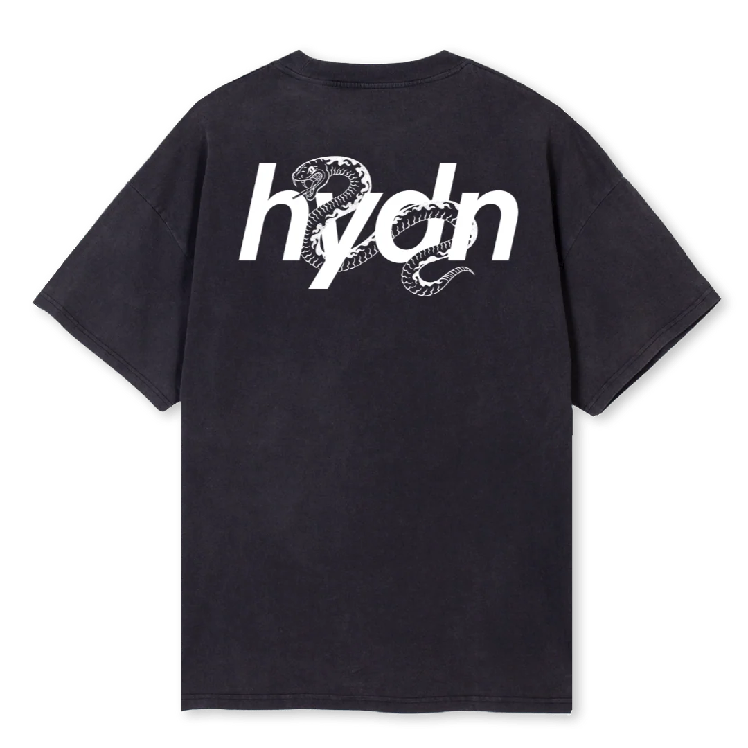SAMPLESNAKEWHITEPRO Vintage Black Oversized Tee. - Image 2